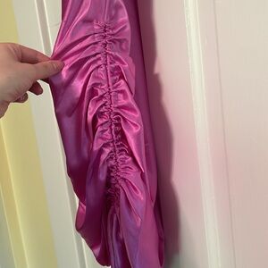 Hot pink formal dress